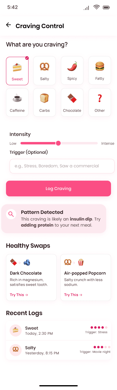Craving Control & Insulin Interventions